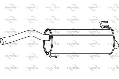 P29056 FENNO Глушитель выхлопных газов конечный