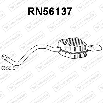 RN56137 VENEPORTE Глушитель выхлопных газов конечный