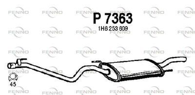 P7363 FENNO Глушитель выхлопных газов конечный