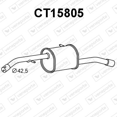 CT15805 VENEPORTE Глушитель выхлопных газов конечный