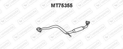 MT75355 VENEPORTE Средний глушитель выхлопных газов