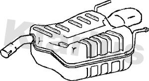 220793 KLARIUS Глушитель выхлопных газов конечный