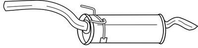 12627 SIGAM Глушитель выхлопных газов конечный