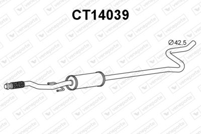 CT14039 VENEPORTE Предглушитель выхлопных газов