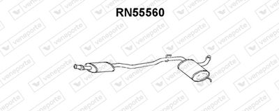 RN55560 VENEPORTE Предглушитель выхлопных газов