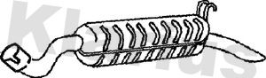 210736 KLARIUS Глушитель выхлопных газов конечный