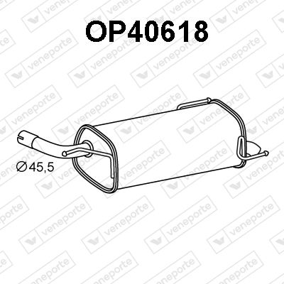 OP40618 VENEPORTE Глушитель выхлопных газов конечный