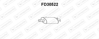 FD30522 VENEPORTE Предглушитель выхлопных газов