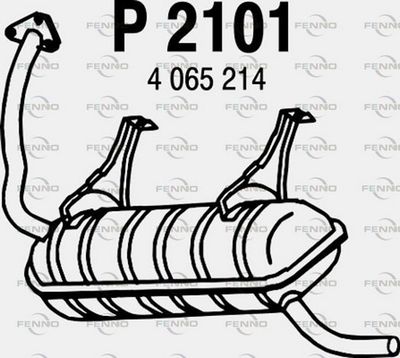 P2101 FENNO Глушитель выхлопных газов конечный