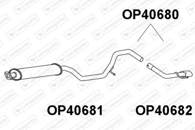 OP40680 VENEPORTE Глушитель выхлопных газов конечный