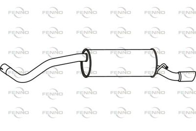 P72140 FENNO Глушитель выхлопных газов конечный