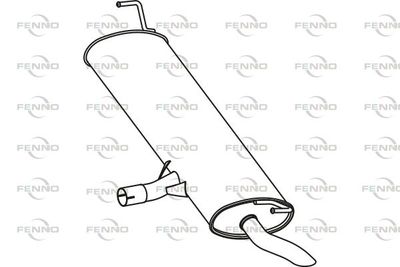 P41018 FENNO Глушитель выхлопных газов конечный