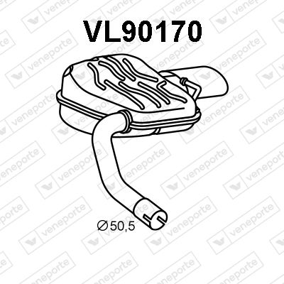 VL90170 VENEPORTE Глушитель выхлопных газов конечный