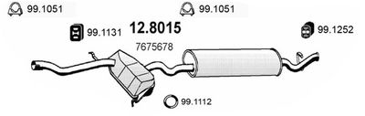 128015 ASSO Средний  конечный глушитель ОГ