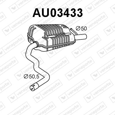 AU03433 VENEPORTE Глушитель выхлопных газов конечный