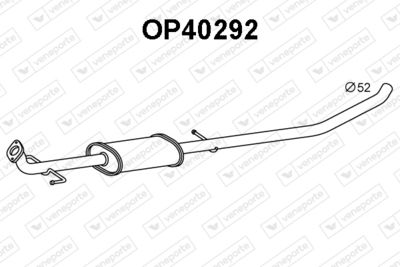 OP40292 VENEPORTE Предглушитель выхлопных газов