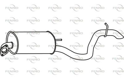 P3181 FENNO Глушитель выхлопных газов конечный