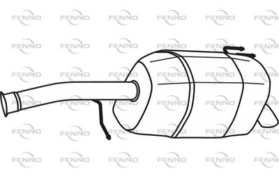 P29053 FENNO Глушитель выхлопных газов конечный