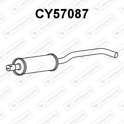 CY57087 VENEPORTE Предглушитель выхлопных газов