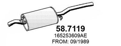 587119 ASSO Глушитель выхлопных газов конечный