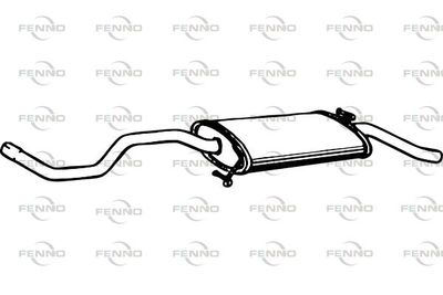 P7478 FENNO Глушитель выхлопных газов конечный