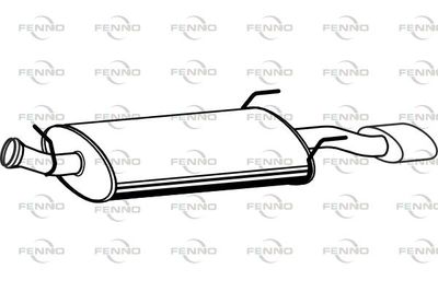 P5394 FENNO Глушитель выхлопных газов конечный