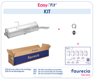 FS45282 Faurecia Глушитель выхлопных газов конечный