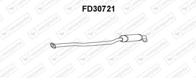 FD30721 VENEPORTE Предглушитель выхлопных газов