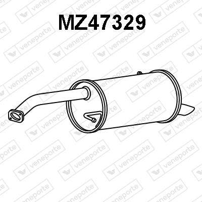 MZ47329 VENEPORTE Глушитель выхлопных газов конечный