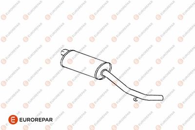 E12874H EUROREPAR Глушитель выхлопных газов конечный