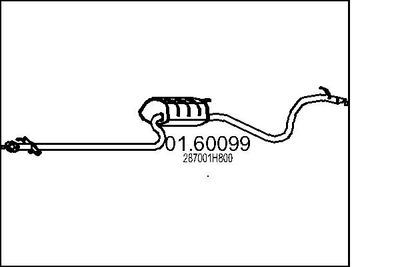 0160099 MTS Глушитель выхлопных газов конечный