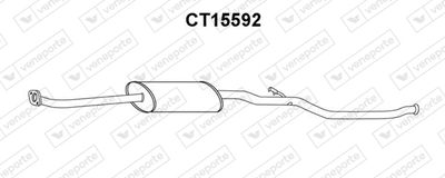 CT15592 VENEPORTE Средний глушитель выхлопных газов