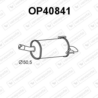 OP40841 VENEPORTE Глушитель выхлопных газов конечный