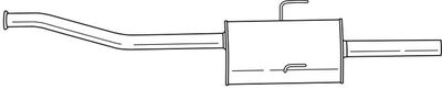50492 SIGAM Средний глушитель выхлопных газов