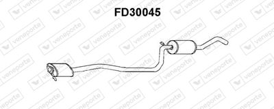 FD30045 VENEPORTE Предглушитель выхлопных газов