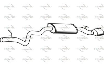 P1453 FENNO Глушитель выхлопных газов конечный