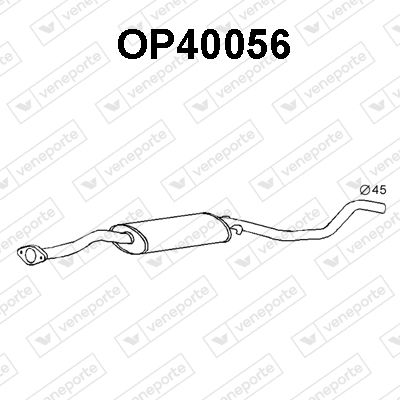 OP40056 VENEPORTE Предглушитель выхлопных газов