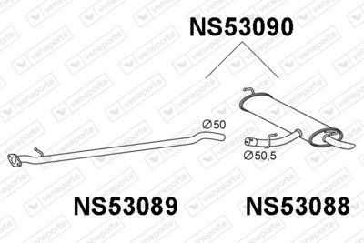 NS53090 VENEPORTE Глушитель выхлопных газов конечный