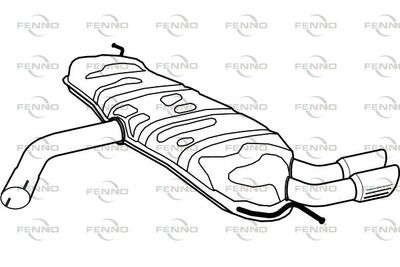 P1293 FENNO Глушитель выхлопных газов конечный