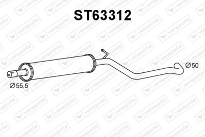 ST63312 VENEPORTE Предглушитель выхлопных газов