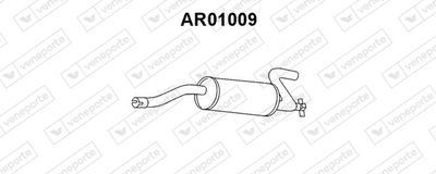 AR01009 VENEPORTE Глушитель выхлопных газов конечный