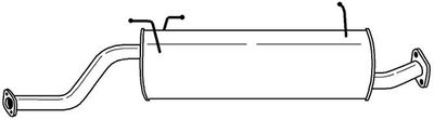 24418 SIGAM Средний глушитель выхлопных газов