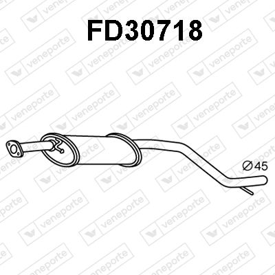 FD30718 VENEPORTE Предглушитель выхлопных газов