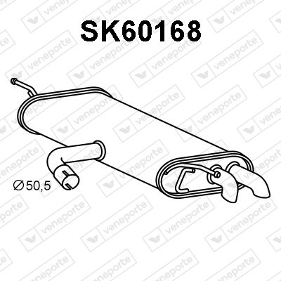 SK60168 VENEPORTE Глушитель выхлопных газов конечный