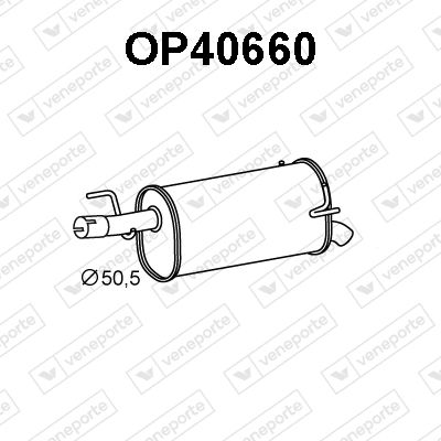 OP40660 VENEPORTE Глушитель выхлопных газов конечный