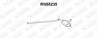 RN55235 VENEPORTE Средний глушитель выхлопных газов