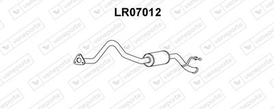 LR07012 VENEPORTE Глушитель выхлопных газов конечный