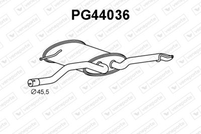 PG44036 VENEPORTE Глушитель выхлопных газов конечный