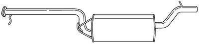 26419 SIGAM Средний глушитель выхлопных газов