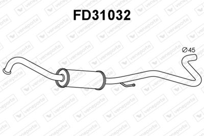 FD31032 VENEPORTE Предглушитель выхлопных газов